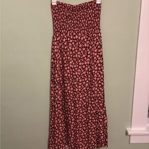 Lush Pink Floral Maxi Dress